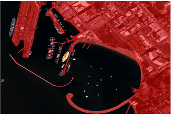 다목적실용위성 5호를 통한 해안선 변화 분석 예시(우주청 제공)