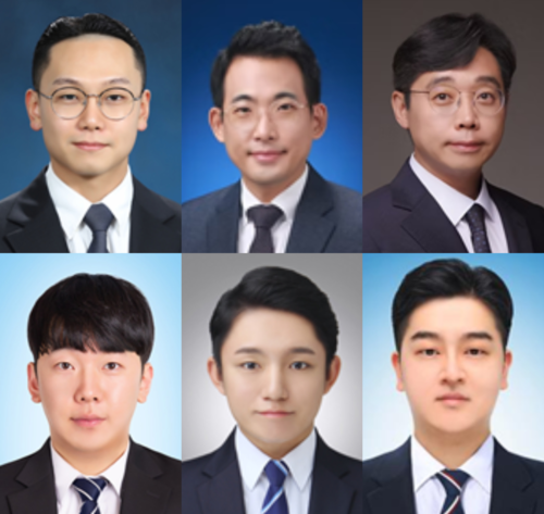 왼쪽부터 성균관대 김준혁 교수, 서울대 정우철 교수, KAIST 이강택 교수, (아랫줄 왼쪽부터) 서울대 안세종 박사, KAIST 김동연 박사, KIGAM 정인철 박사