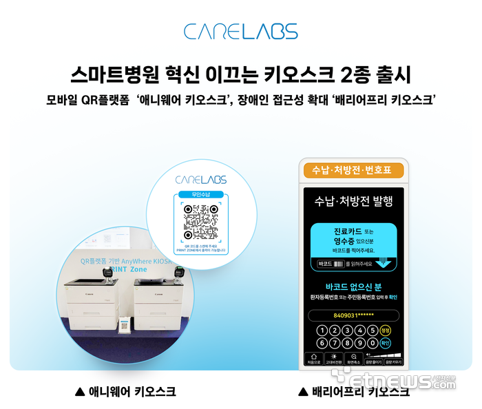 케어랩스, 키오스크 2종 출시