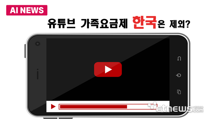 한국엔 없는 유튜브 가족 요금제