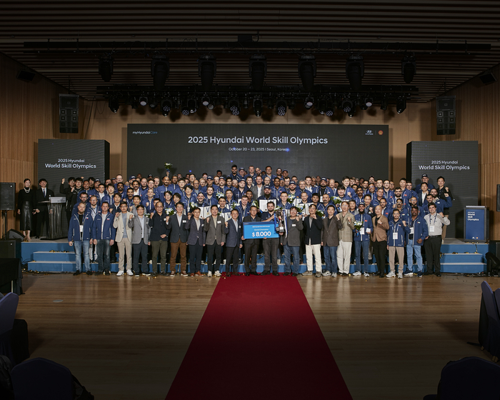 현대차 제15회 월드스킬올림픽 참가자 단체 사진