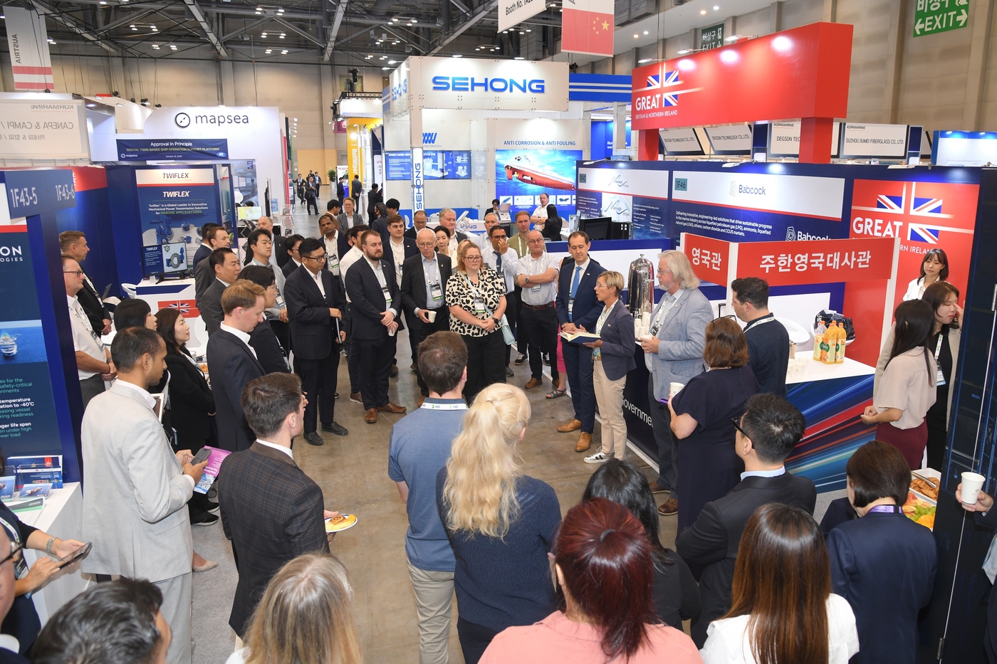 코마린 2025에 마련된 영국전시관