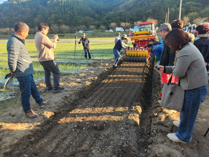 원예작물 스마트기계화 적용 시범사업 현장