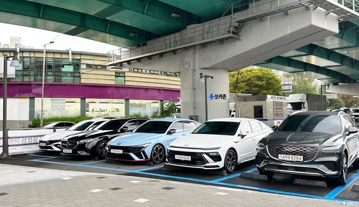 울산 신복환승센터에 조성된 쏘카