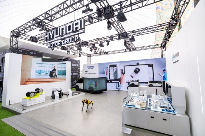 경주엑스포대공원 에어돔에 조성된 '현대자동차그룹관' 전경.