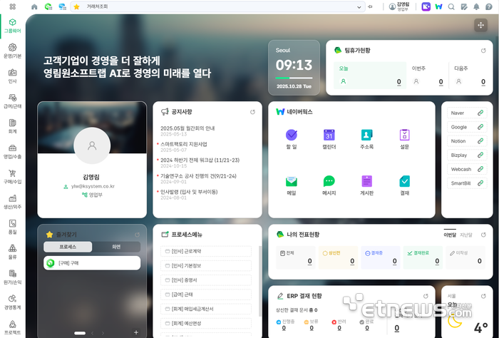 영림원소프트랩, 'SystemCloud for X 네이버웍스올인원 워크플랫폼' 정식 출시