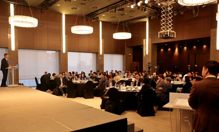 이지케어텍이 지난 24일 서울 중구 더 플라자 호텔 서울에서 '2025 이지케어텍 추계 기술세미나'를 개최했다.(사진=이지케어텍)