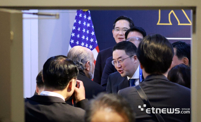 [포토] 러트닉 만난 이재용-구광모