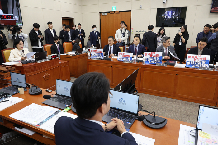 과방위 회의 장면 (서울=연합뉴스)