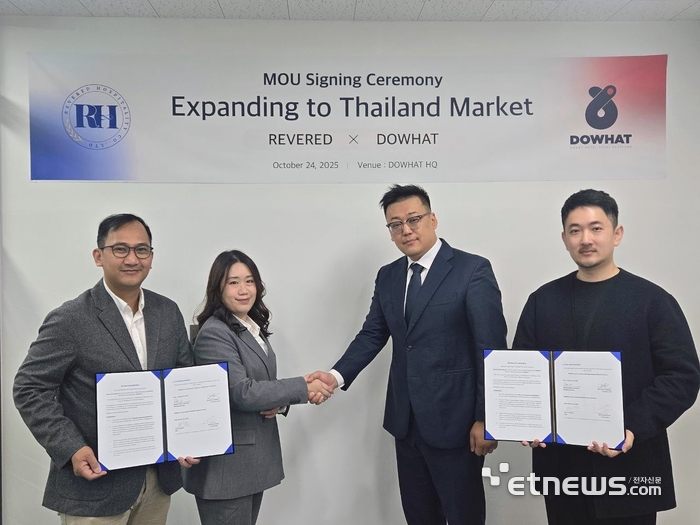 두왓, 태국 대표 호스피탈리티 기업 REVERED HOSPITALITY와 전략적 업무협약 체결