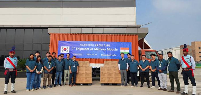 드림텍, 인도서 메모리 모듈 첫 출하…“현지 AI 업체 공급”