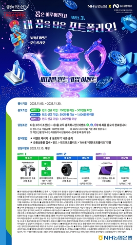 NH농협은행, '내 꿈을 담은 포트폴리오' 펀드 가입 이벤트 실시