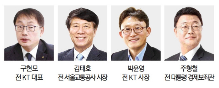 KT CEO 주요 후보