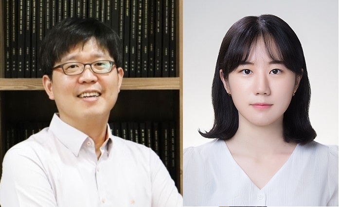 노준석 포스텍 교수(왼쪽)와 통합과정 이은지 씨
