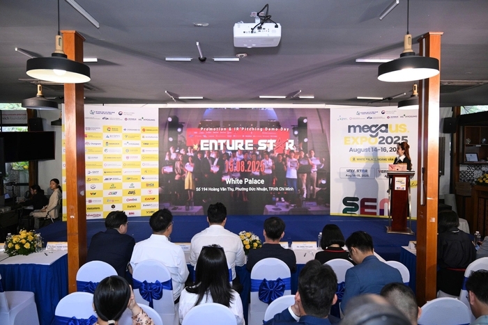 지난 7월 23일 베트남 호찌민시 사이공 이노베이션 허브에서 열린 '메가 어스 엑스포(MEGA US EXPO) 2025' 사전 콘퍼런스.