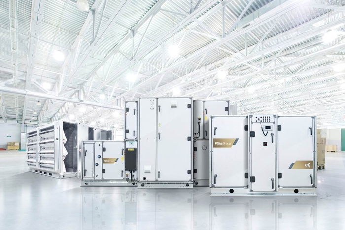 플랙트그룹이 공급하는 공기냉각, 액체냉각 등 주요 공조 솔루션 제품들.