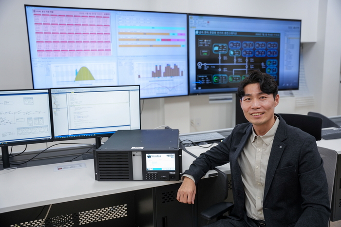 '선제적 가상발전소' 기술로 국가과학기술연구회 이사장상을 받은 한국전기연구원 에너지플랫폼연구센터 변길성 박사.