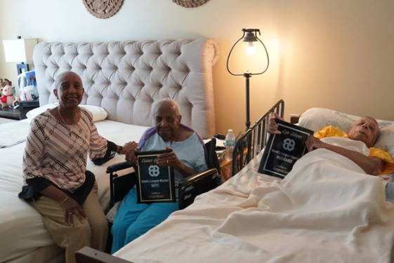 '83년 인생 동반자'…108세 남편·107세 아내 '세계 최장수 부부' 기네스 등재