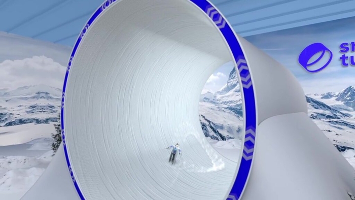 스키, 회전하며 끝없이 탄다… 세계 최초 '햄스터 쳇바퀴 스키장'