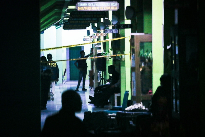 7일 인도네시아 자카르타의 한 고등학교에서 발생한 폭발 사건 현장. 사진=AFP 연합뉴스