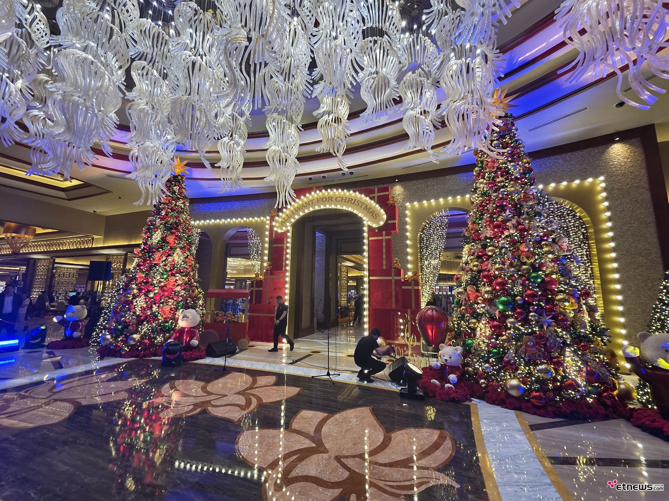 사진= 솔레어리조트 트리 점등식/ 박병창 기자(마닐라)