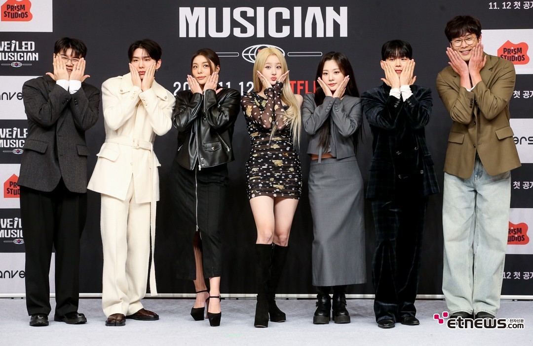 [ET포토] SBS 글로벌 오디션 베일드 뮤지션 출연자들