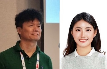 송창용 포스텍 교수(왼쪽)와 통합과정 박은영 씨