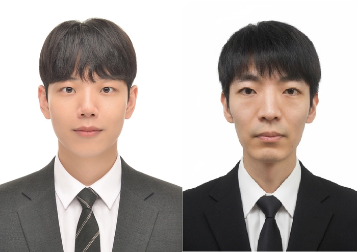 '제21회 부산미래과학자상' 대학부 이학·공학 부문 박사과정 최우수상 수상자 황재진·김홍석씨(왼쪽부터)