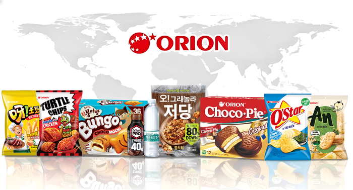 오리온 글로벌 대표 제품 이미지