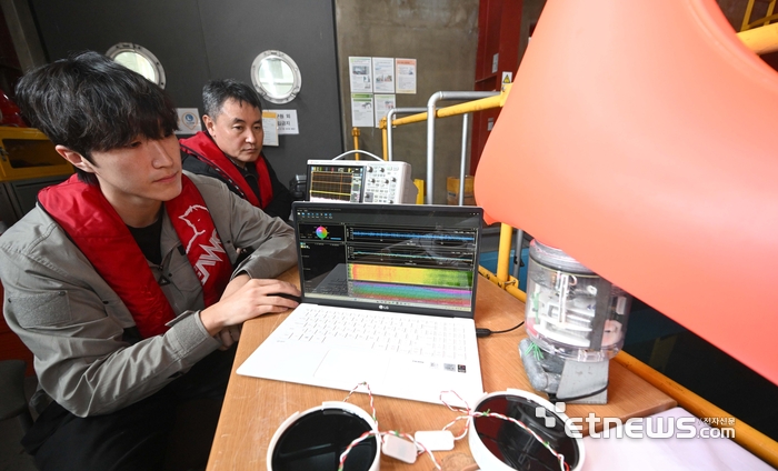 [포토] AI 활용한 음파탐지기술