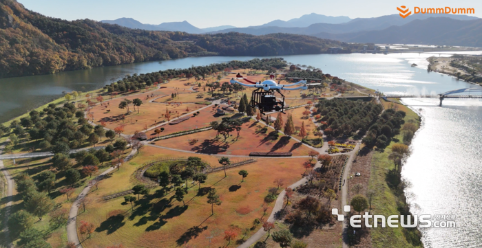 둠둠, 상주시 드론실증도시 구축사업 1단계 성공적 완료 “공중-지상 연계 입체배송 실현”