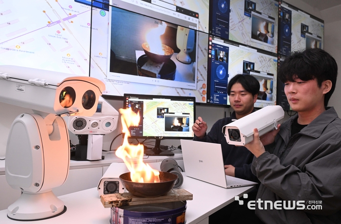 [포토] 국내 업체, 차세대 재난 감지 시스템 AI CCTV 개발