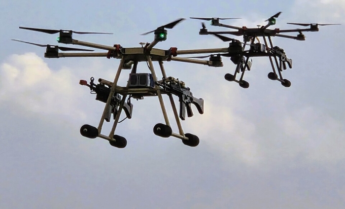 '2025 이천시 첨단방산드론 페스티벌' 드론 비행 시연.