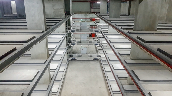 로봇 주차 '엠피시스템' 주차장 내부 / 에스피앤모빌리티