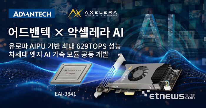 어드밴텍-악셀레라 AI, 유로파 AIPU 기반 엣지 AI 가속 모듈 공동 개발