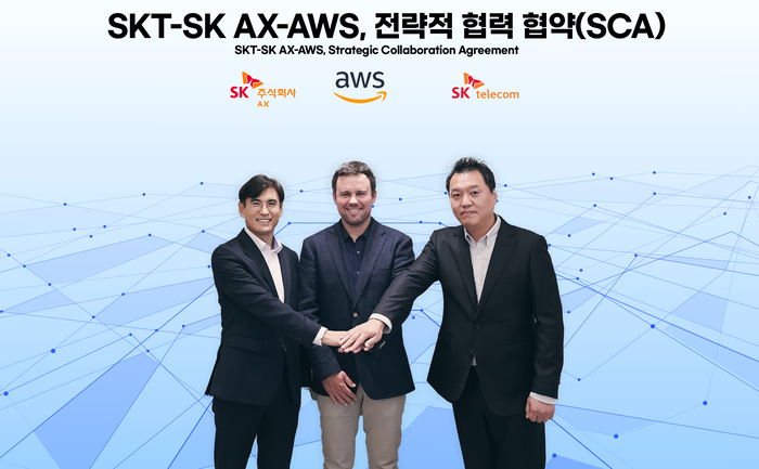SKT-SK AX, AWS와 전략적 협력 협약…AI 클라우드 공략
