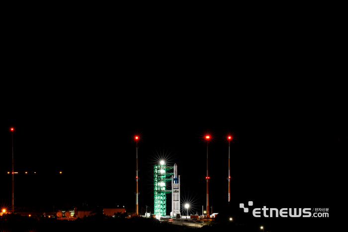 [포토] 첫 야간 발사 앞둔 누리호