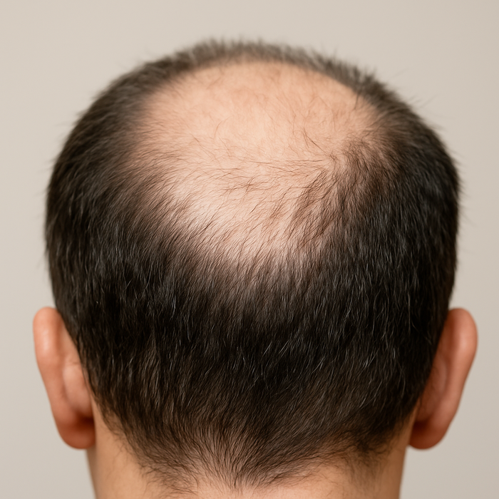 두피서 머리카락이 빠진 모습. 자료=챗GPT