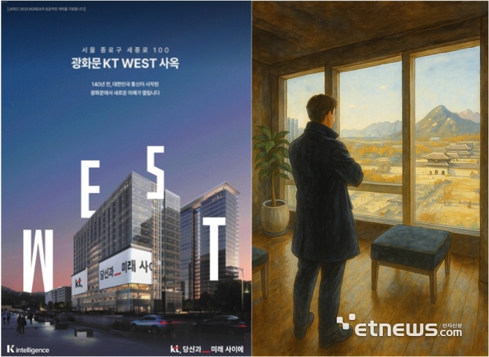 [이내찬교수의 광고로보는 통신역사]〈46〉통신 성지 광화문 차지한 KT WEST