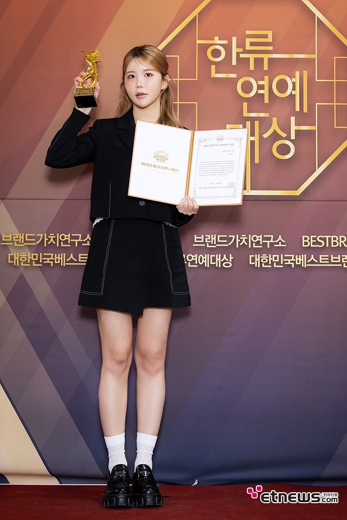 [ET포토] 시아지우, '글로벌컨텐츠부문상 수상'