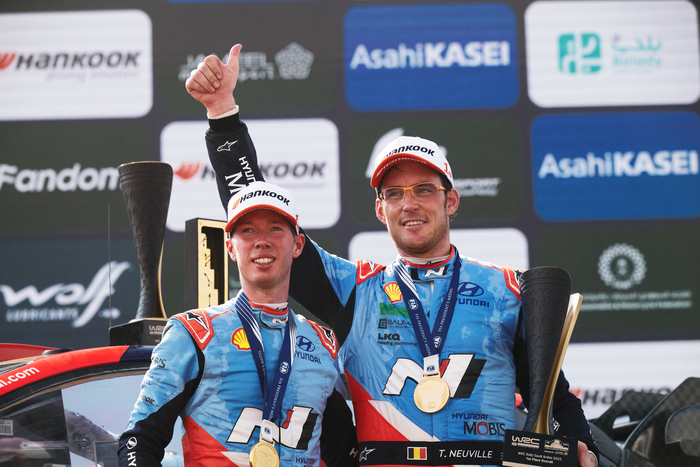 현대차 월드랠리팀, WRC 14라운드 '사우디 랠리' 우승