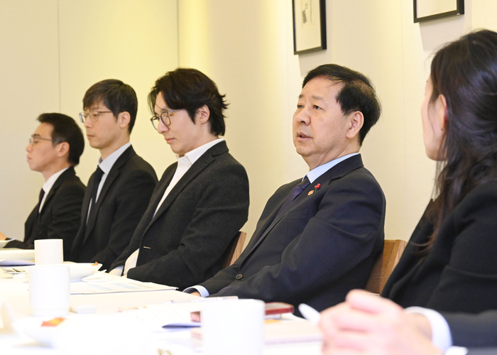 구윤철 부총리가 1일 서울 달개비에서 제1차 국제금융정책자문위원회 회의를 주재하고 있다.[기재부 제공]