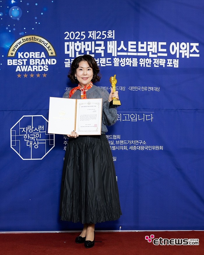 [ET포토] 카나비, 'K스킨케어 코스메틱 부문 수상'