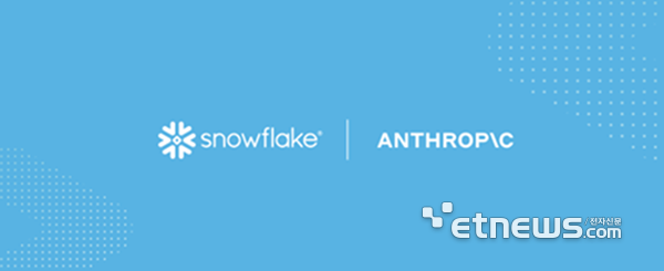 스노우플레이크, 앤트로픽과 2억달러 'AI 동맹'... 데이터 클라우드에 '클로드' 심는다