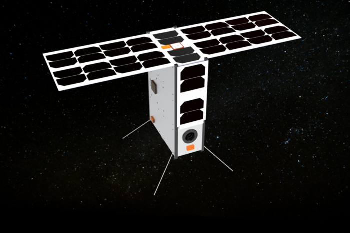 누리호 6차발사체에 탑재될 광주시 AI 모빌리티 위성 'GAiMSat-1' 예상 모습.