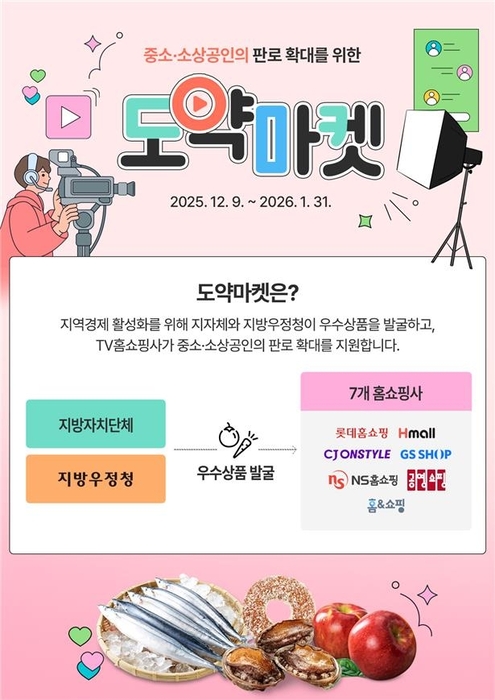 경북 사과·전남 약과 등 지역 중소상공인 제품, TV홈쇼핑 판매