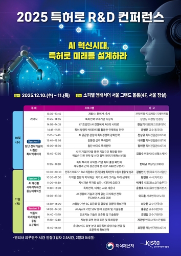 지식재산처, 특허 빅데이터로 미래 기술 전략 제시 '2025 특허로 R&D 컨퍼런스' 개최