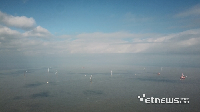 국내 최대 364.8㎿ 낙월해상풍력단지, 첫 상업발전 돌입