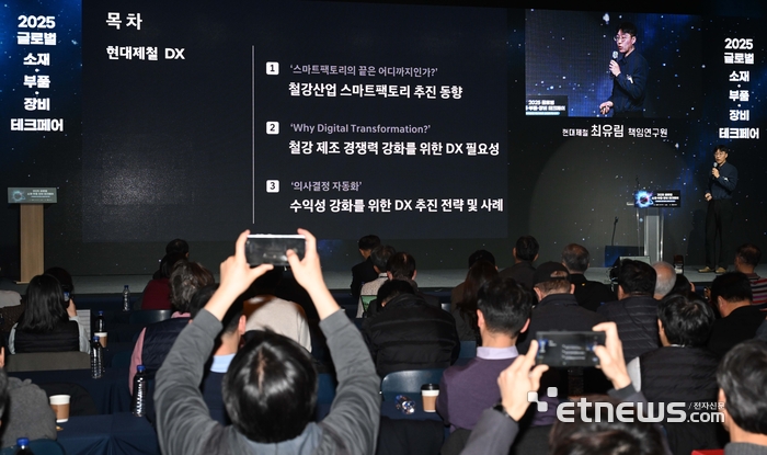 [포토] 현대제철, '철강 제조 경쟁력 강화 위한 DX 추진 전략'