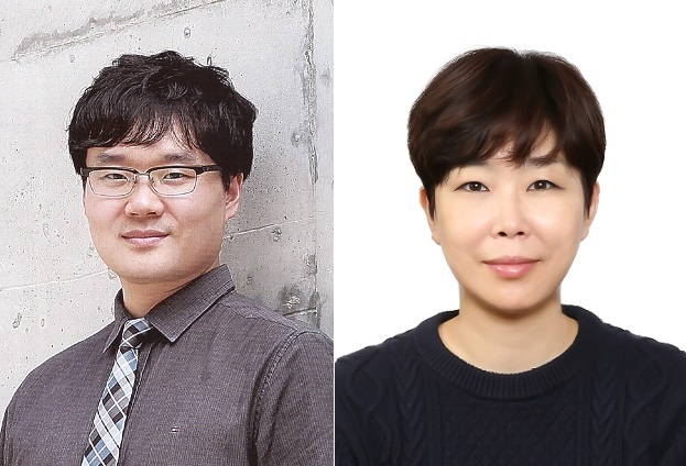 왼쪽부터 오유수 컴퓨터정보공학부 교수와 하지완 언어치료학과 교수